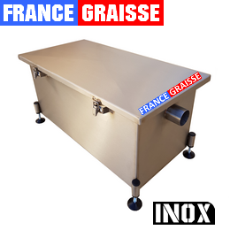 Bac à graisse restaurant 160 Couverts jour - 80L - Inox sous plonge ou sous évier (Gamme PREMIUM)